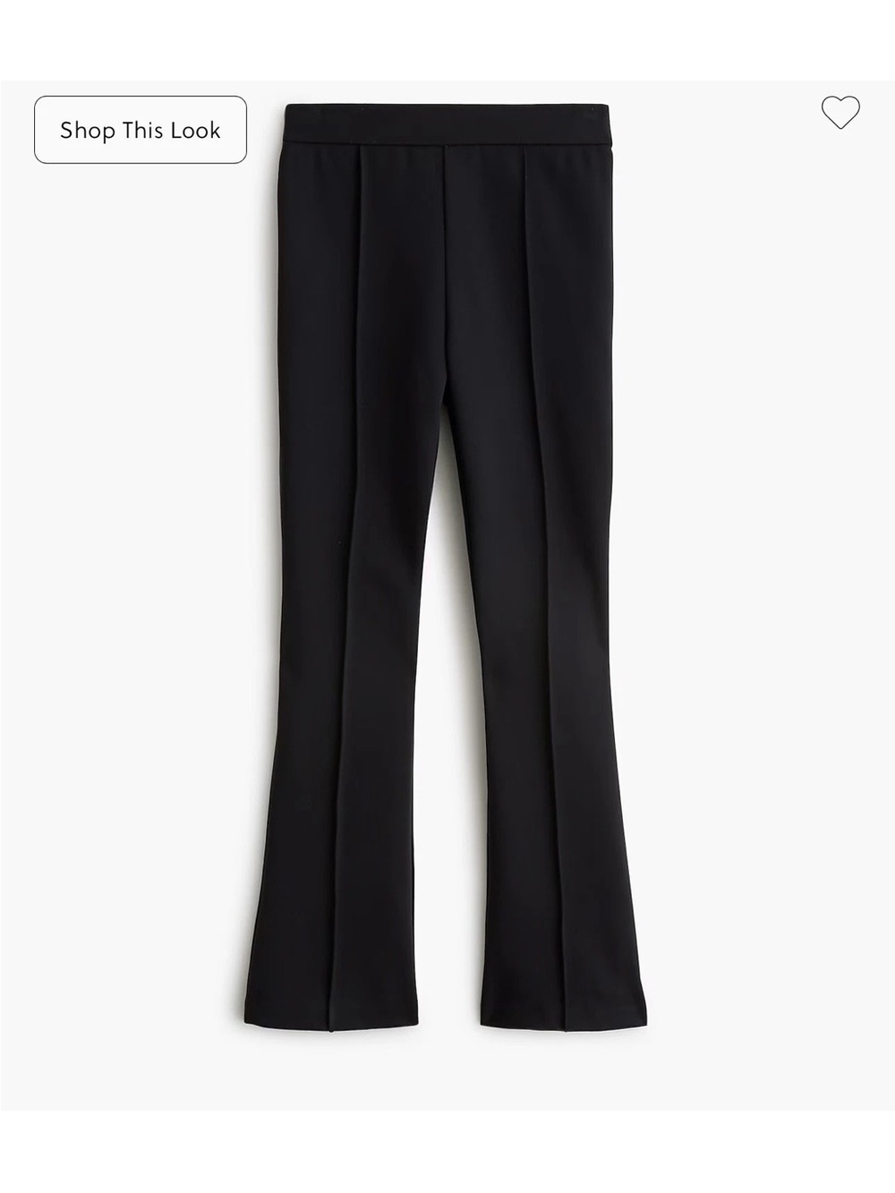 J. Crew Black Kick Crop Pull On Ponte Pants CO032 Brand New 18